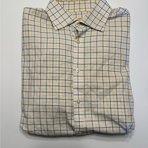 Michael Kors Other - Men's Michael Kors Checkered Shirt in Yellow and Blue